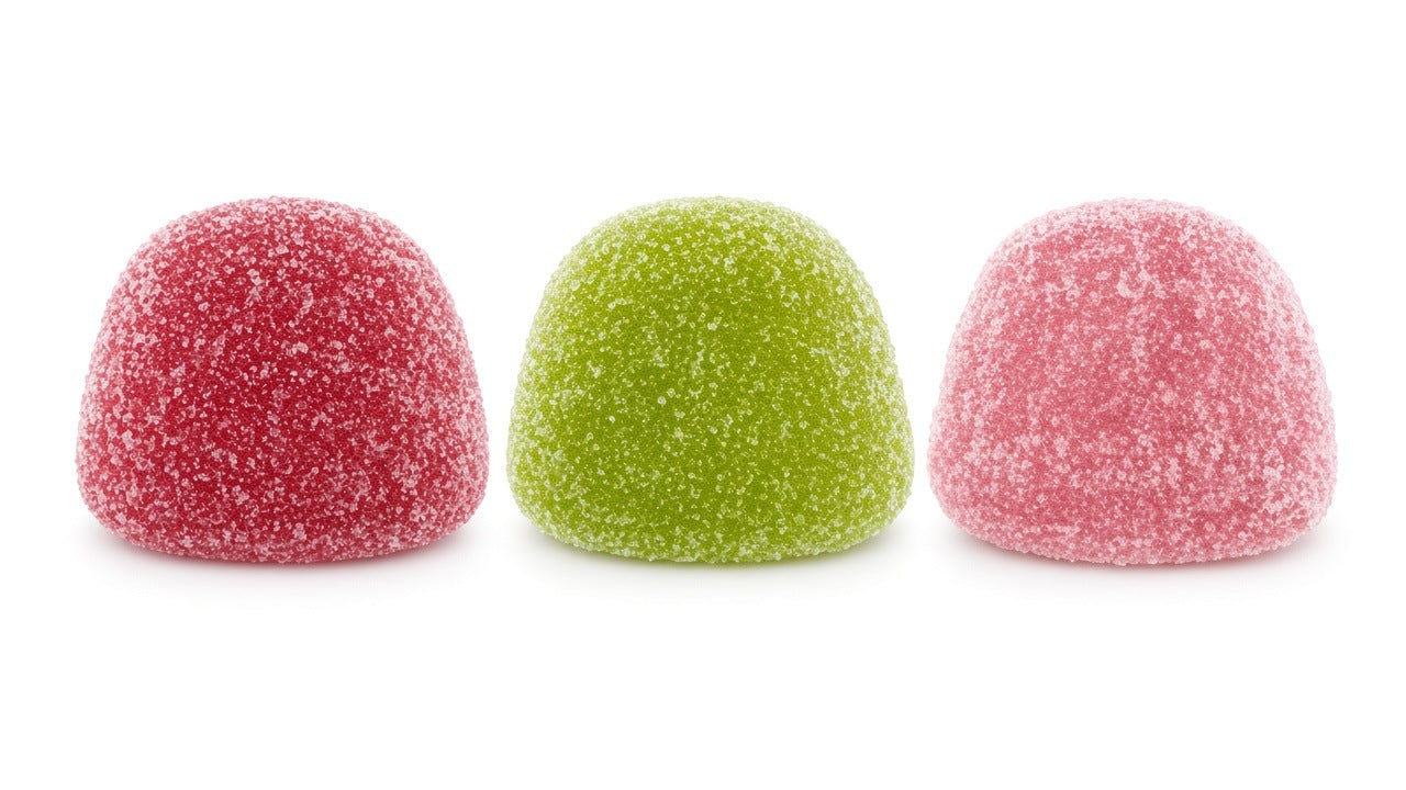 Sour watermelon, green apple and mixed berry creatine gummies